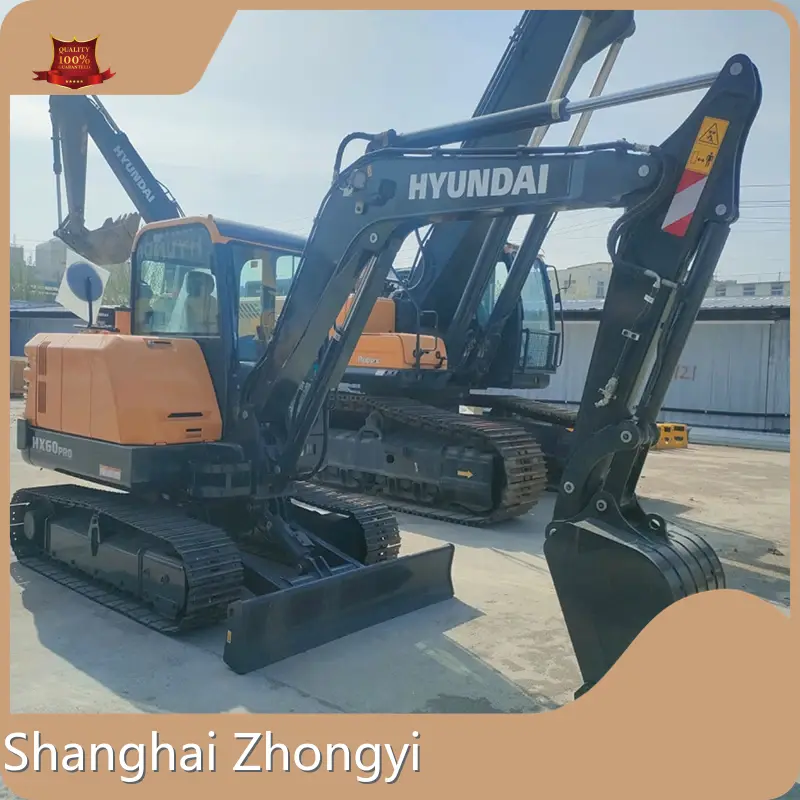 Best Valuesmall Wheeled Excavator for Construction Site 36.2kw/2200rmp Hyundai60 1