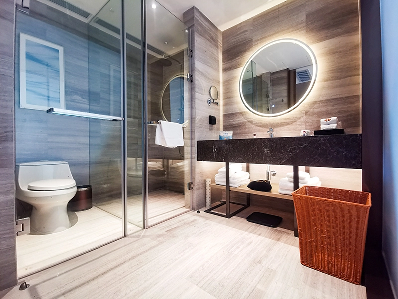 Muebles de baño de hotel Gabinete de tocador de baño de hotel de acero inoxidable 1