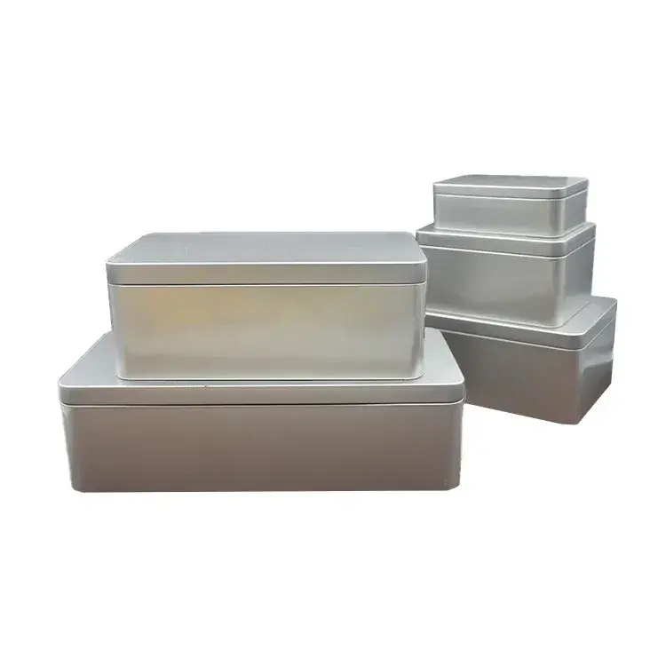 Fabricants de conteneurs carrés en étain Xinhao Package Fabricants de conteneurs carrés en étain de forme rectangulaire 3