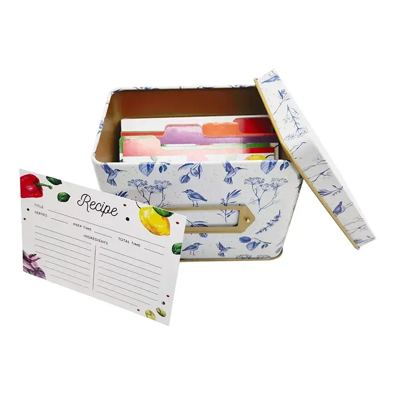 Caja de lata de recetas: organiza tus recetas favoritas 1
