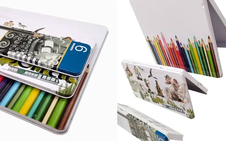 Étui à crayons en gros en métal accepté de haute qualité 2