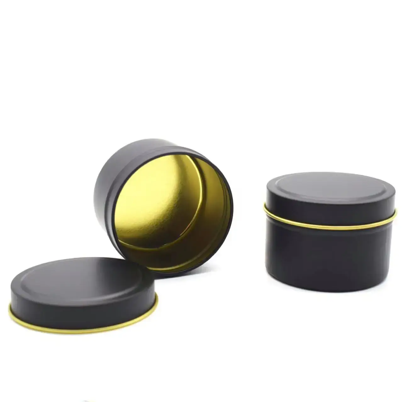 Latas pequenas de metal com tampas B050 logotipo personalizado Acceptablecompany 3