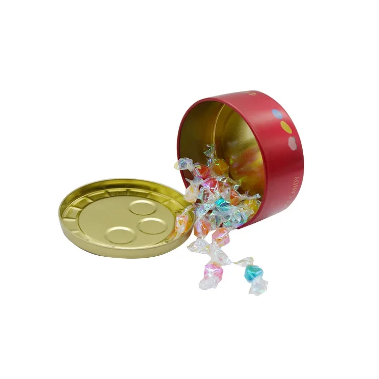 2024 novo molde mais vendido por atacado pequeno redondo recipiente de doces caixa de lata estoque ou impressão personalizada 1