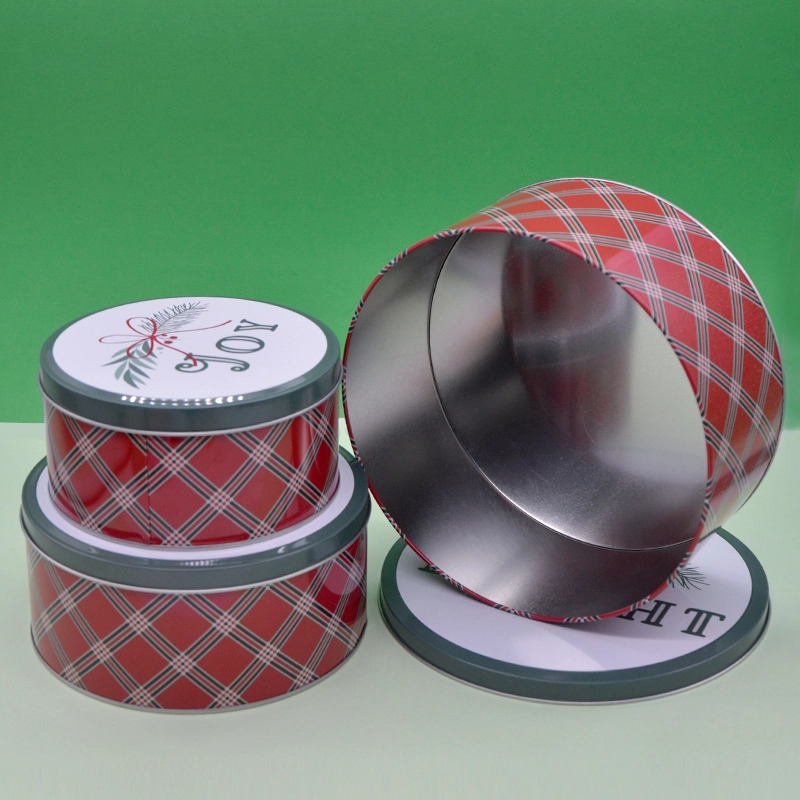 Kundenspezifisches Druckdesign für Kekse in Lebensmittelqualität, Geschenkdose aus Blech, Verpackungsbehälter aus Blechdose mit luftdichter Tee- und Schokoladendose 1