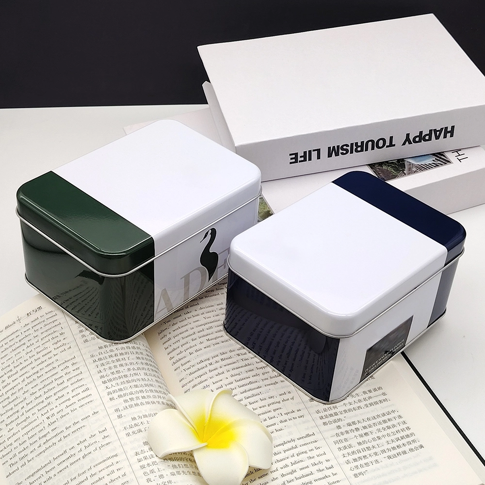 OEM Wholesale Custom Food Grade Metal Cookie Tin Can Candy Chocolate Tin Box Packaging Container With Lid 1