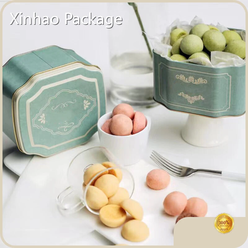 Contenedores de hojalata con tapas Impresión offset de Xinhao Package 1