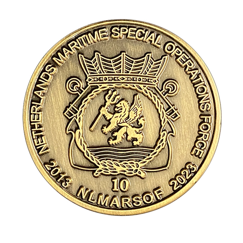 Custom Logo Engraved Brass Challenge Coin 1