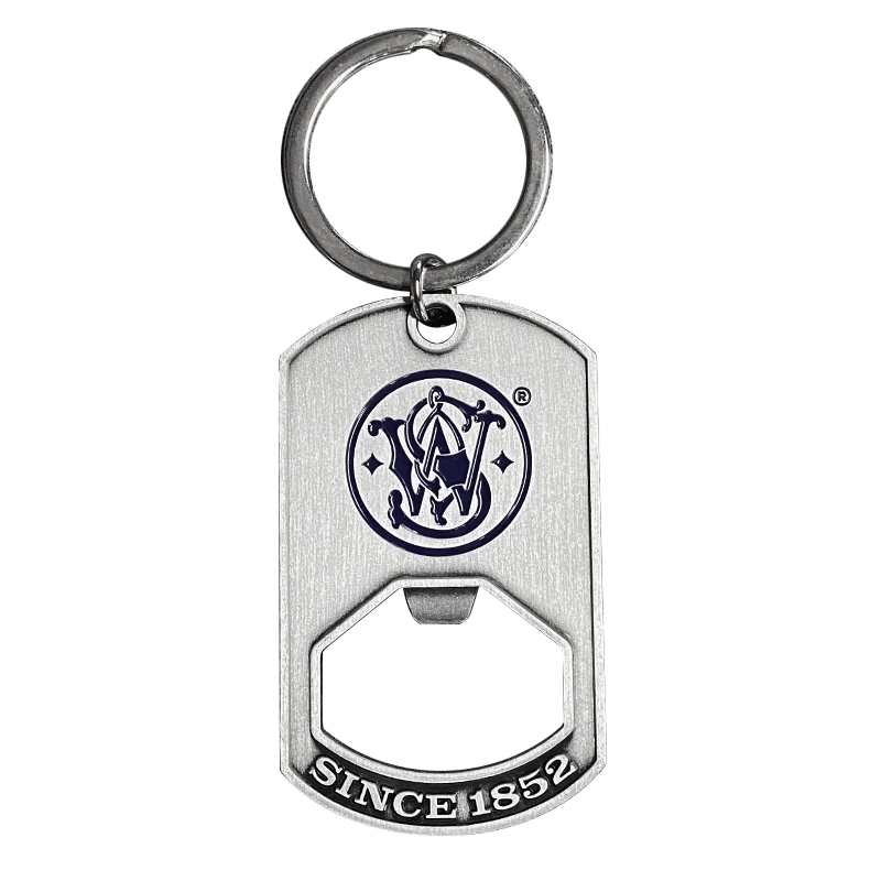 Customized metal keychain with a beer bottle opener style 1