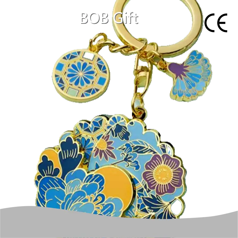 Custom Shape Metal Keychains Zinc Alloy by BOB Gift 1