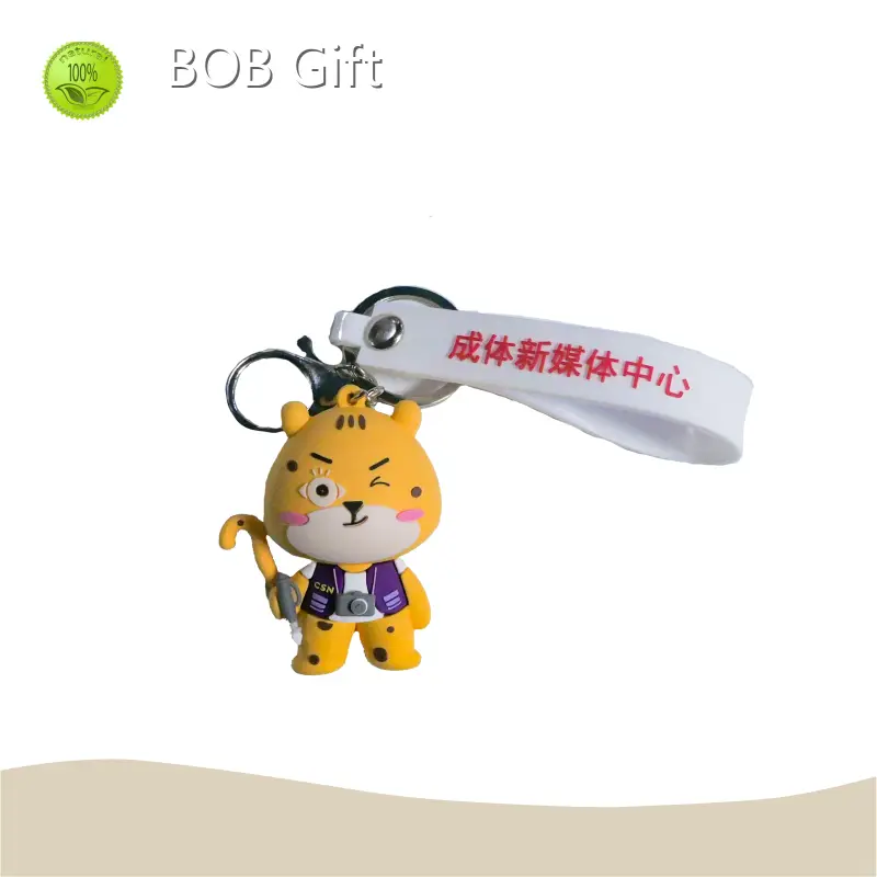 Factory Direct Pvc Rubber Keychain for Retail 1