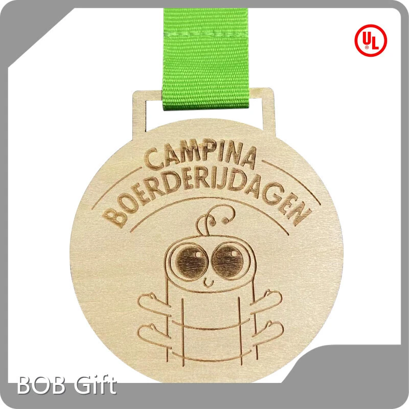 BOB Gift Sports Medals Wood Sports Medalswith Good Price 1