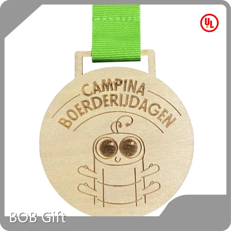 BOB Gift Sports Medals Wood Sports Medalswith Good Price 1