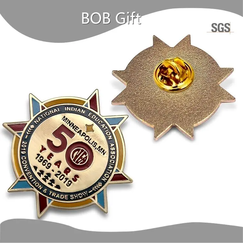 Custom Brass Lapel Pins Custom Size by BOB Gift 1