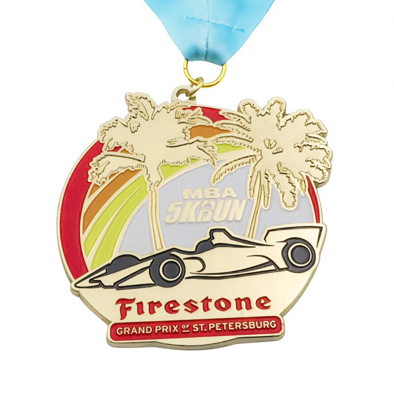 Customized Gold 5K 10K Running Swimming Football Metal Custom Marathon Finisher Sportmedaillen Hersteller für Medaillen 1