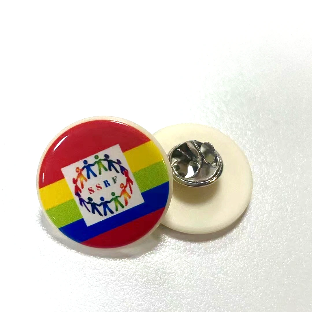 Promotional ceramic lapel pin badge 1