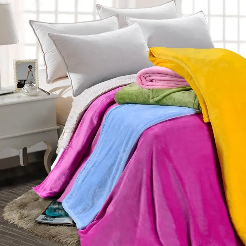For Hotel Custom Throw Blankets Fleece Blanket by Pingio Home 3