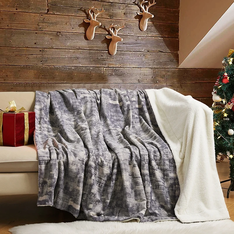 Sherpa Cozy Throw Blanket 100% Microfiber Warm and Comfort 1
