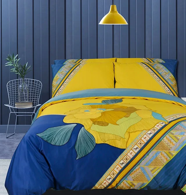 Ensemble housse de couette tissu personnalisé imprimé numérique Baldus 1