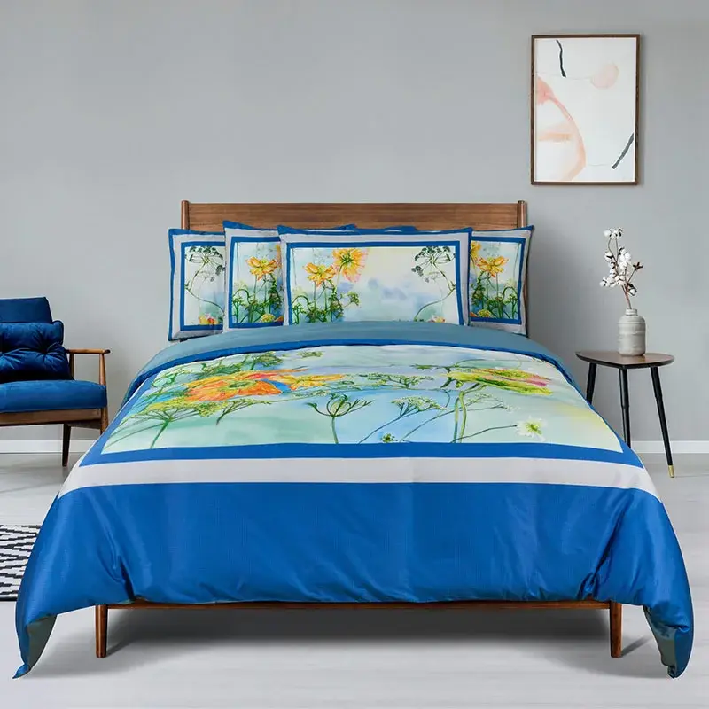 Hot Sale Blue Duvet Cover Design for Bed 2