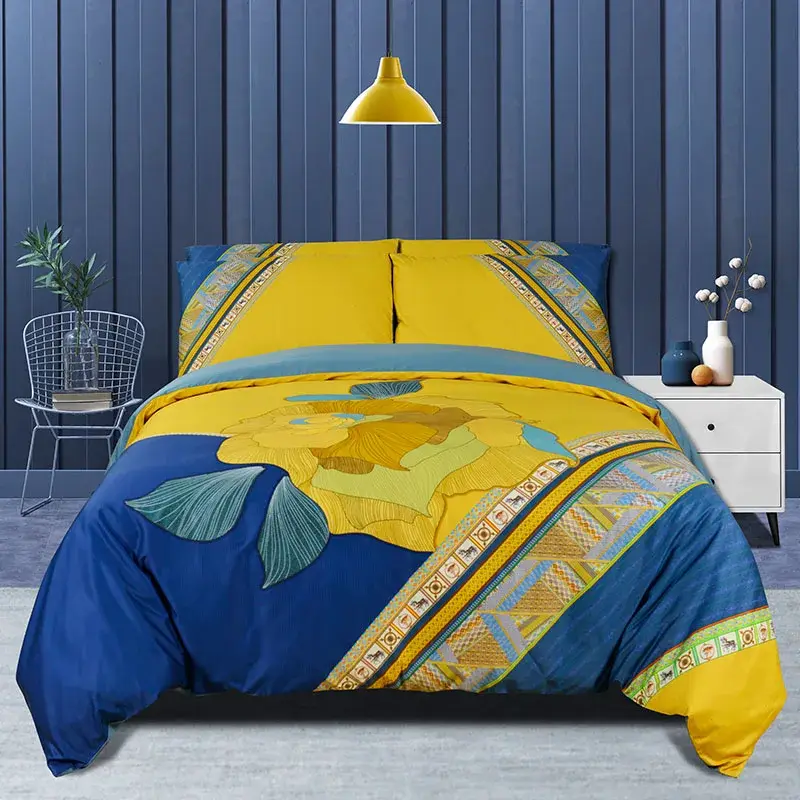 Hot Sale Blue Duvet Cover Design for Bed 6