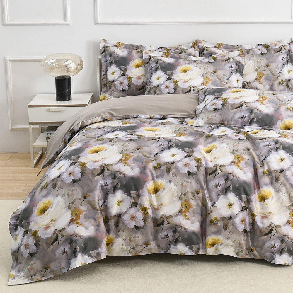 Bettbezug-Set aus individuellem Stoff, digital bedruckt, Vintage-Stil 1