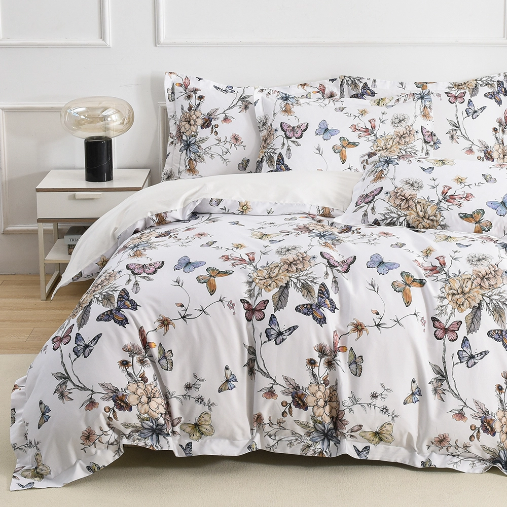 Ensemble de housse de couette, literie papillon imprimée numériquement 1