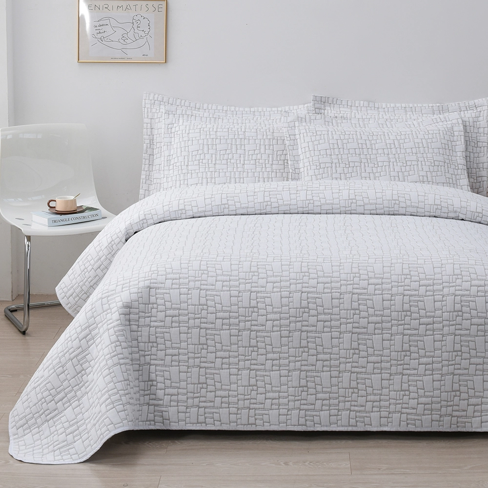 Colcha de microfibra con estampado digital, diseño moderno y elegante en jacquard 1