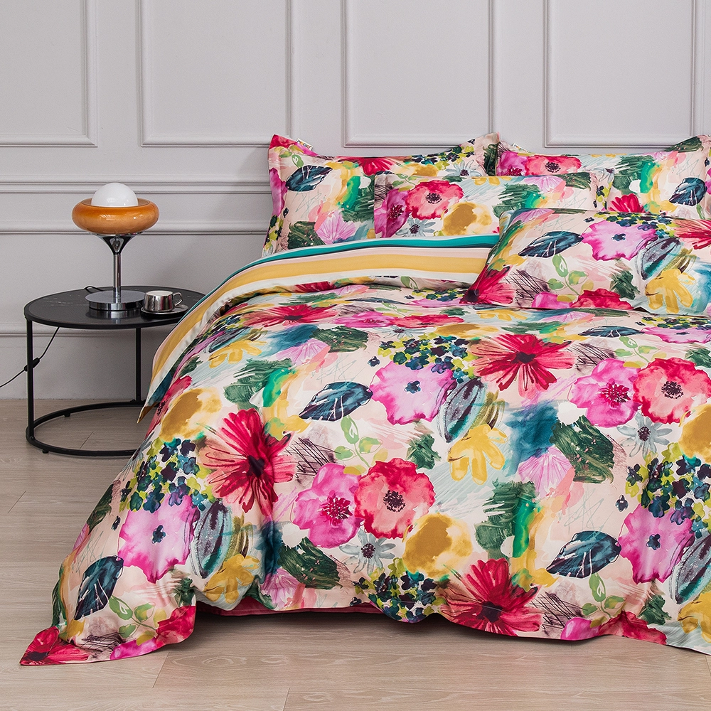 أطقم أغطية لحاف مطبوعة رقميًا من الليوسيل، طقم مفروشات وغطاء لحاف، أطقم أغطية لحاف رقمية ثلاثية الأبعاد حسب الطلب 1