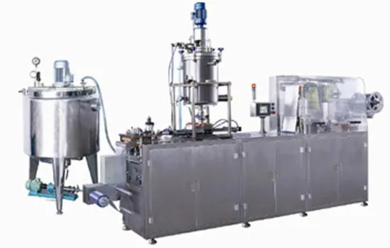 Automatische Blisterverpackungsmaschine für Flüssigkeiten Dpb-250y (Schokolade, Honig, Butter, Marmelade, Ketchup) 1