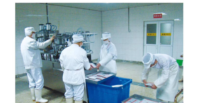 Blisterverpackungsmaschine für Fischfutter (Blutwurm). 4