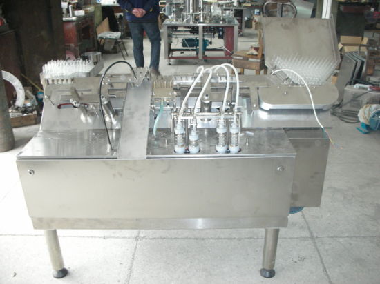 Máquina de llenado y sellado de ampollas de vidrio inteligente de 2 cabezales 3