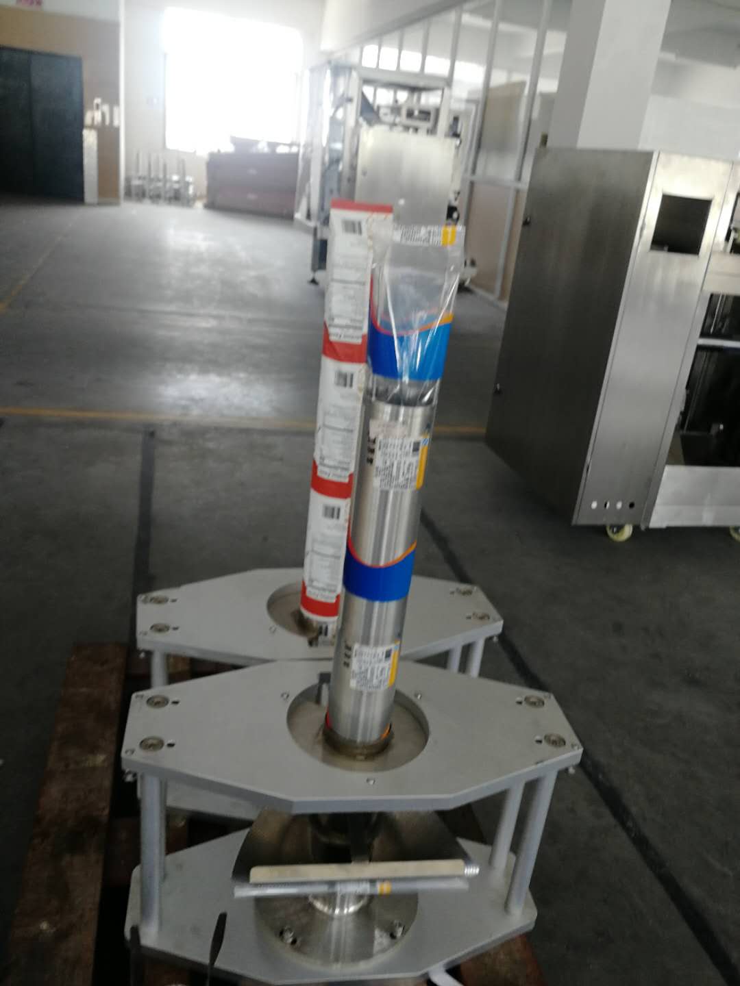 Máquina empacadora multilínea con sellado de polvo en los cuatro lados & 7