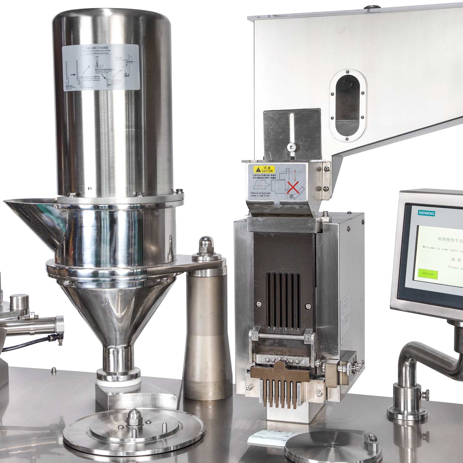 Halbautomatische Kapselfüllmaschine mit Touchscreen 5