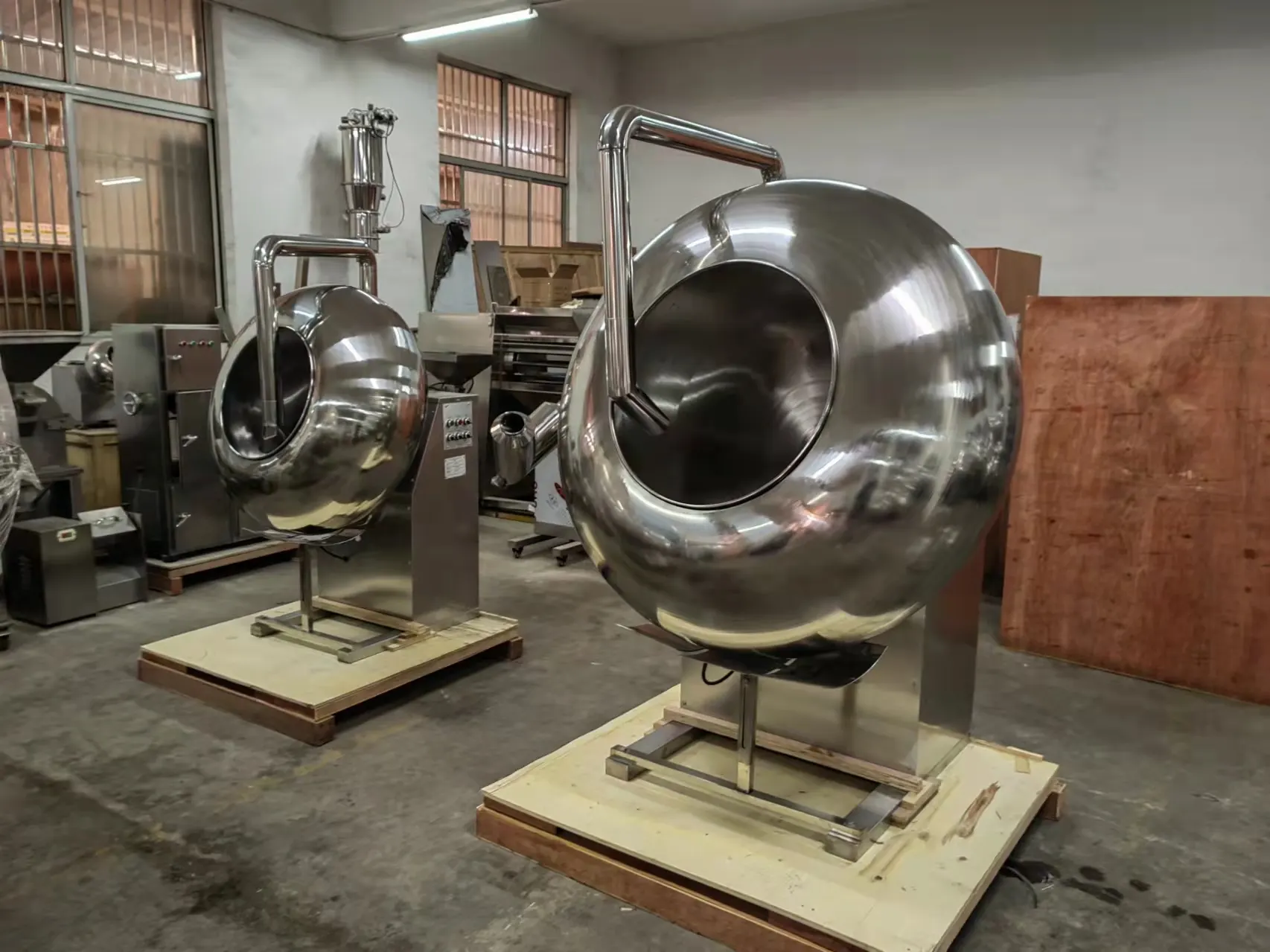 Bosch Pharma Machines Water Chestnut Type Sugar Coating Machine by SUPM 2