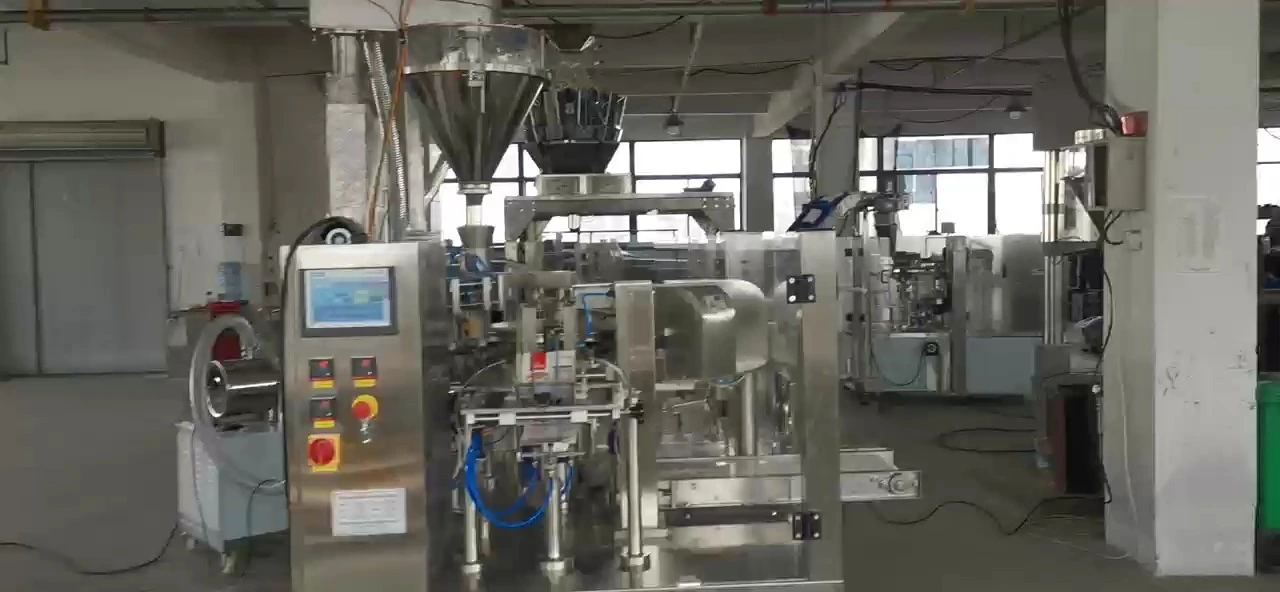 Self standing zipper bag powder packing machine 1