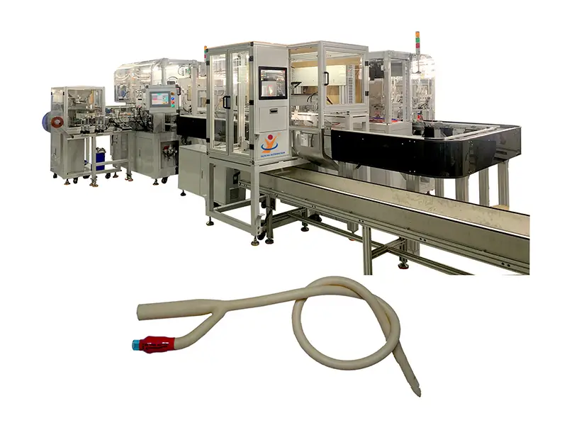 Präzise automatische Montagemaschine für Latexkatheter 1
