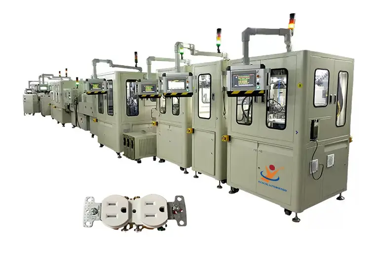 Máquina de ensamblaje automático de enchufes industriales americanos bidireccionales de Yicheng 1