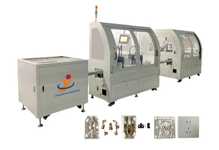 Electric 5 Poles Plug Switch Socket Assembly Machine 1