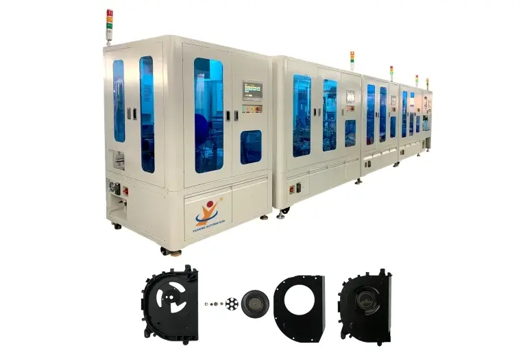 Electronic Compatible Radiator Cooling Fan Motor Assemble Engine Cooler Fan Assembly Machine 1