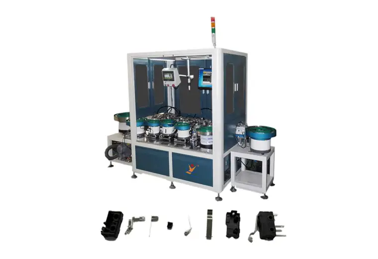 Máquina de ensamblaje de maquinaria de automatización no estándar para microinterruptor 1