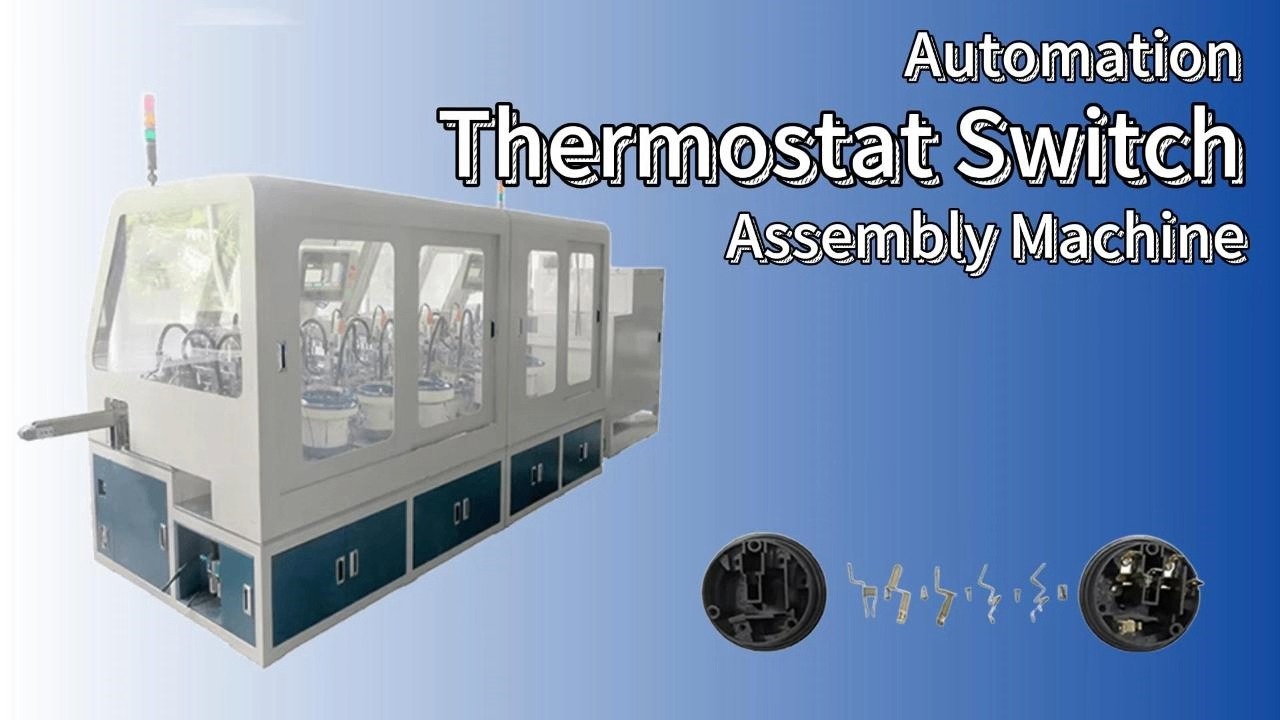 Automatische Montagemaschine für Kunststoff-Thermostatschaltersockel 1