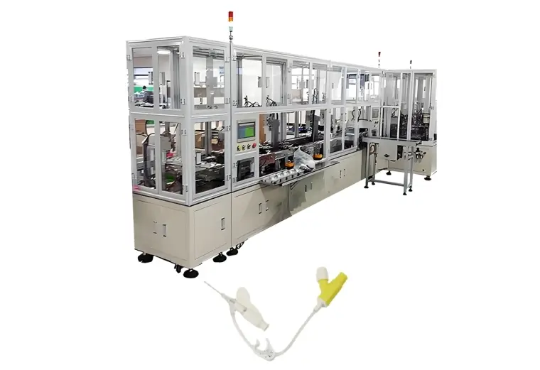 Máquina de ensamblaje de aguja de retención médica automatizada de fabricación de precisión 1
