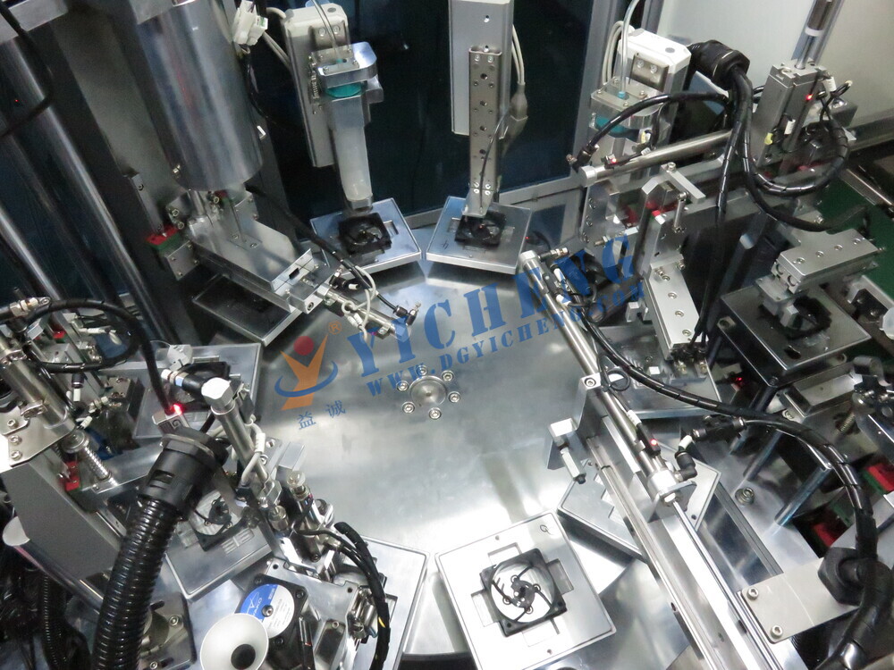 Precision & Efficient Core Assembly Solution Cooling Fan Center Assembly Machine 5