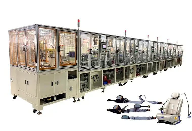 Automatische Montagemaschine für die Montage von Sicherheitsgurtkomponenten 1