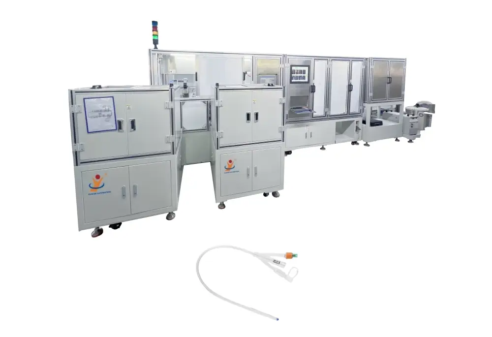 Silicone Catheter Automatic Assembly Machine Medical Tube Production Line 1
