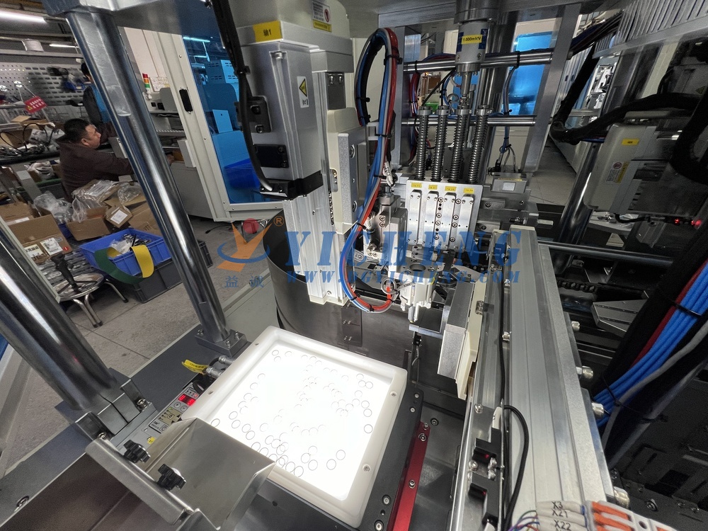 Flexible Automated Bearing & Fan Blade Assembly Machine with Circular Guide Rail Line 6