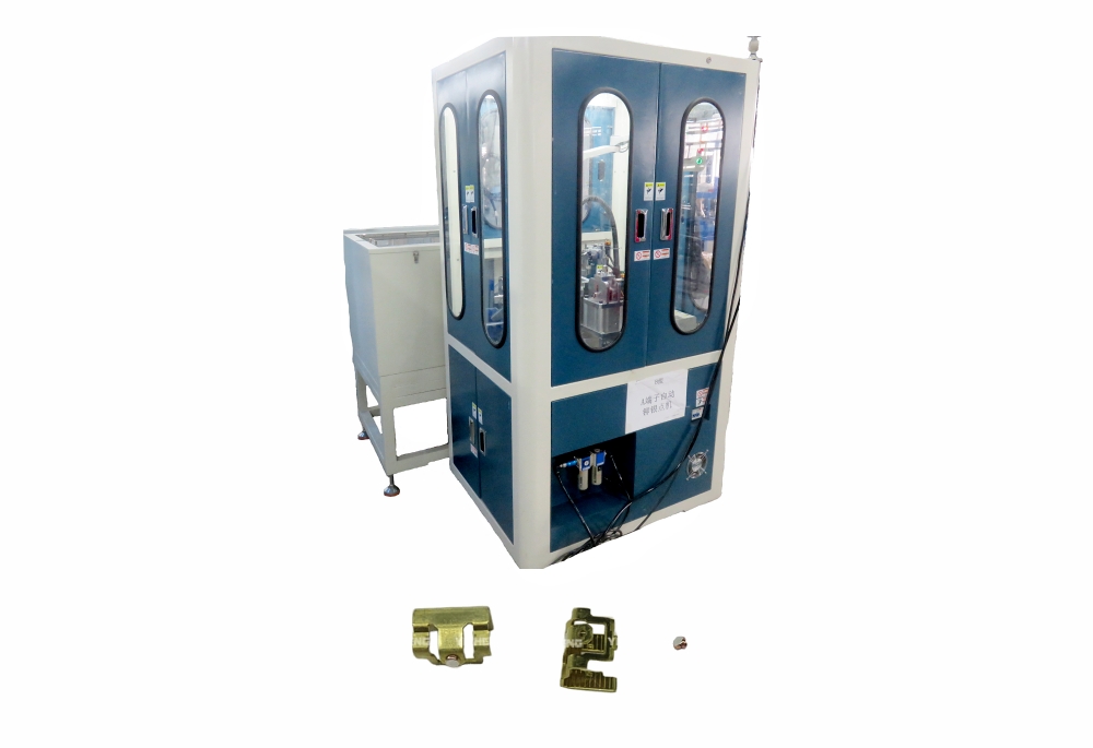 High Precision Terminal Automatic Electrical Silver Contacts Riveting Machine 1