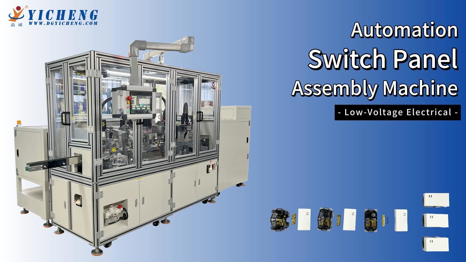 Fully Automatic Switch Panel Assembly Machine in Operation