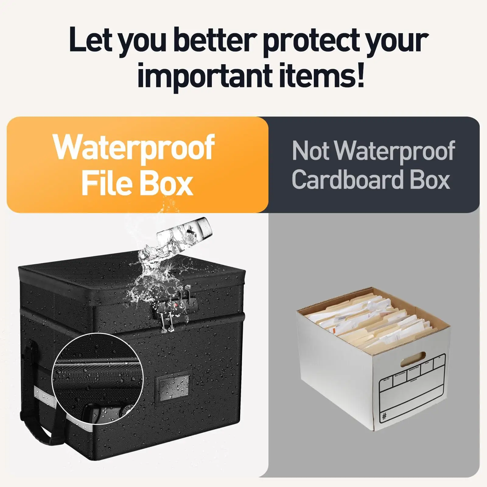 Sanjiu Fireproof Waterproof File Box / with Custom Services 6