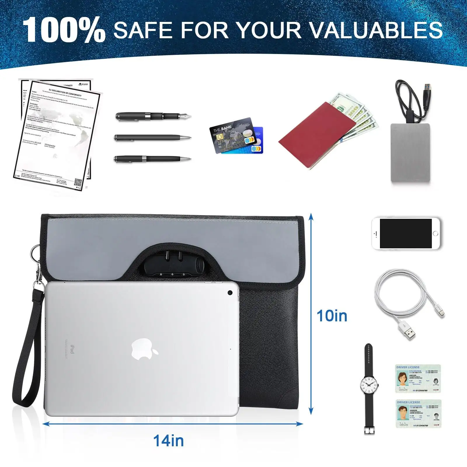 Hot Best Fireproof Waterproof Bag Sanjiu Brand 6